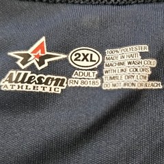 Alleson Athletic Adult 2XL Jersey T-Shirt Short Sleeve Navy Blue Number 9
