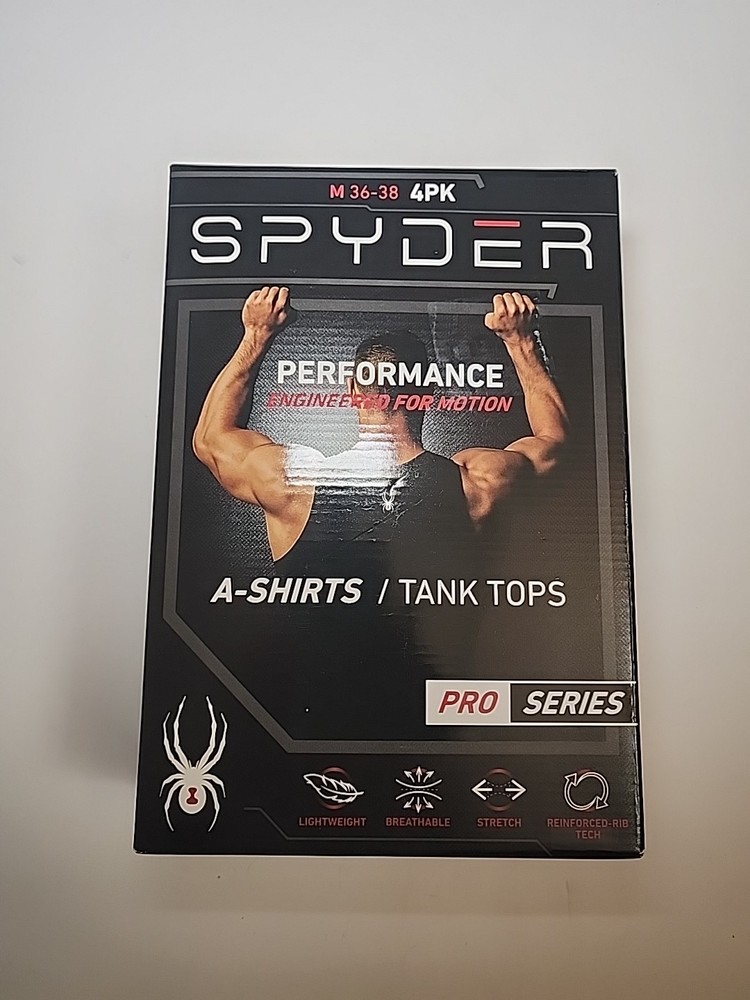 Spyder Pro Series Men’s Size Medium Tank Tops 4 pack