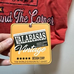 Valabasas VIP VICTORY Tee Vintage Red Men’s Size Medium T Shirt NEW WITH TAGS