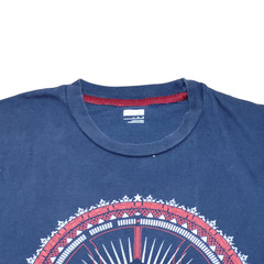 Nike LeBron James Lion Logo T Shirt Men L Navy Blue Mandala World Tour Top