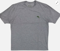 $45 TOMMY BAHAMA Heather Grey FOOTBALL BEER Relaxed Fit Short Sleeve T-shirt