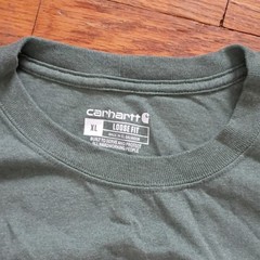 Carhartt Men’s XL Pocket T-Shirt Green Slate Short Sleeve Loose Fit K87-M