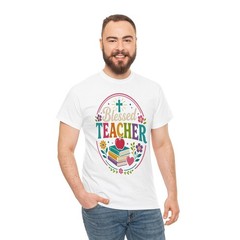 Retro Christian Teacher Floral Books Long Sleeve T-Shirt