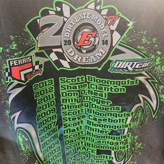 Men’s Dirt Track Racing T-Shirt 2012 Eldora Speedway Ohio Grey Sz MEDIUM