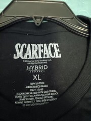 American Classics Scarface t-shirt a graphic print of Tony Montana XL