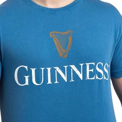 Guinness Gold Harp Premium Trademark 1759 Label Blue T-Shirt new in plastic 3XL