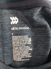 All In Motion Men T Shirt S Blue Crew Neck Short Sleeve Stretch Pullover Casual