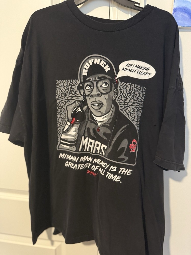 Rufnek Spike Lee Mars Blackmon Graphic T-Shirt 3XL Oversized Streetwear Tee
