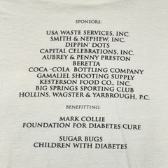 Vintage Fred Thompson Skeet Shoot T Shirt XL Columbia Charity Event USA