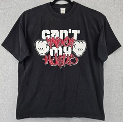 Vtg Y2K Shaka Active Men’s 2XL T-Shirt Black ‘Can’t Knock My Hustle’ Streetwear