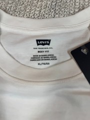 Levi’s Men’s Graphic Coastal Postcard XL White Short Sleeve Cotton Logo Tee