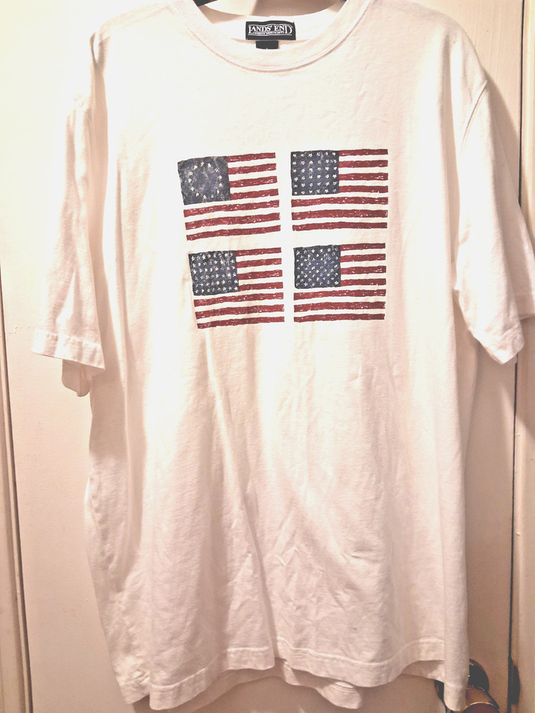 Lands’ End Flag T-Shirt Large SS 42-44