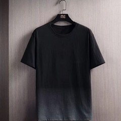 New Men’s Polyester Fiber Plain Crew Neck Ice Silk Short Sleeves T-Shirt M-3XL