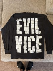 Evil Vice Long Sleeve Shirt Sz L $130 Retail 100% Authentic NWT