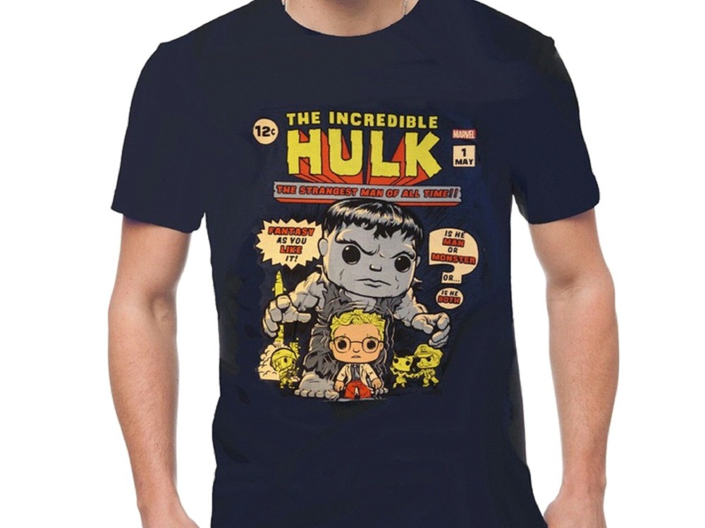Marvel The Incredible Hulk Strangest Man Funko Pop Men’s T-Shirt NWT