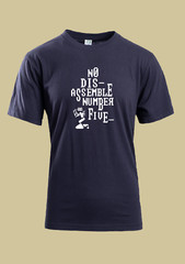 MEN WOMENS TEE TSHIRT UNISEX SHORT CIRCUIT NUMBER 5 ALIVE RETRO GIFT MOVIE 80’S