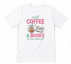 Iced Coffee And Books White T-shirt