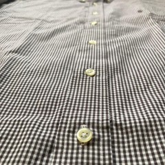 Ralph Lauren Blake Gingham Check Long Sleeve Shirt Brown/White M For 14Y+ Japan