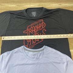 Mens T-Shirt 2 Pcs Short Sleeve Basic Tee Casual Gym Workout Top Size L