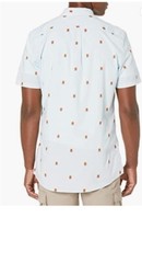 Goodthreads Men’s Slim-Fit Short-Sleeve Printed Poplin Shirt, Popsicle, Small
