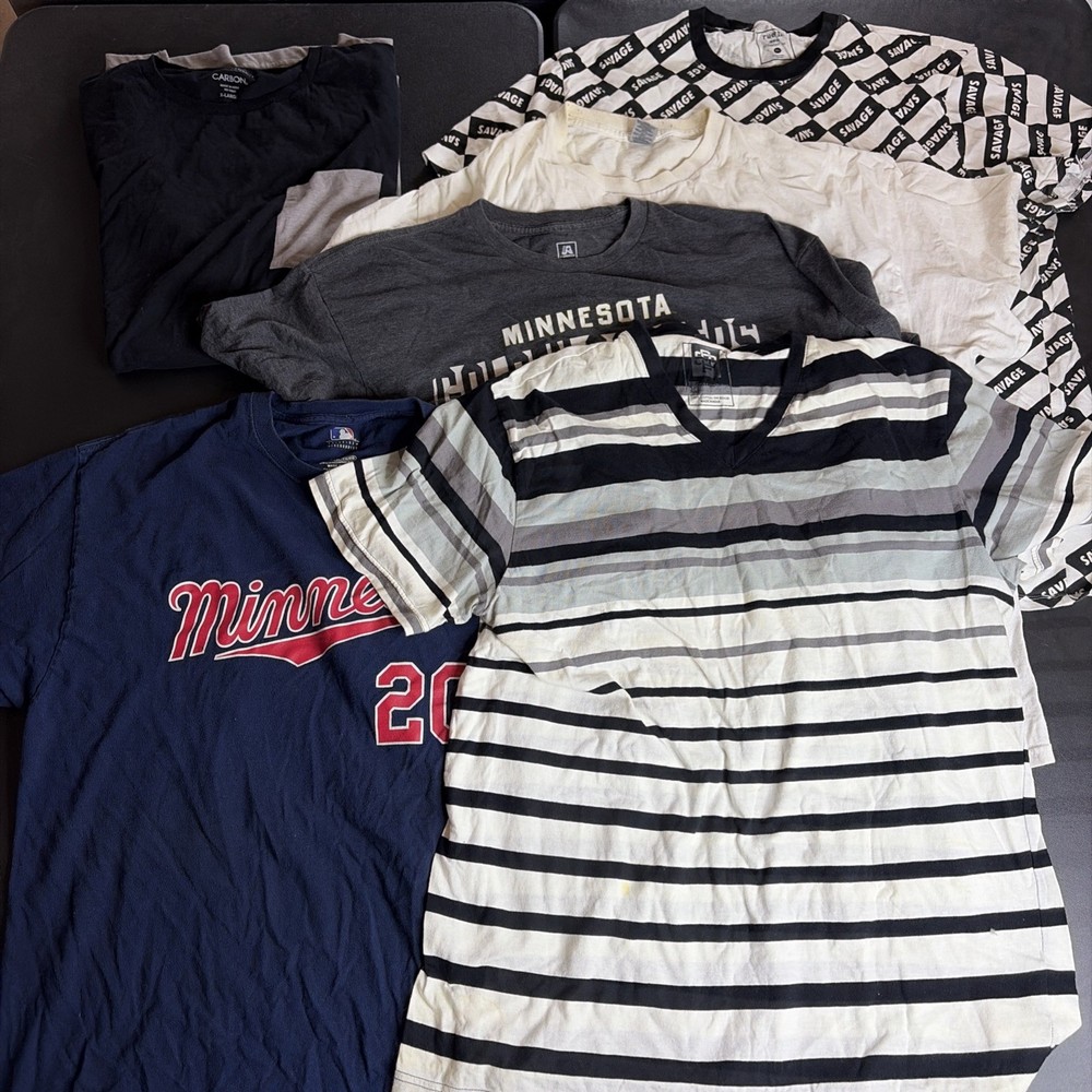 Men’s Size XL Tshirt Lot Of 6 Sports Streetwear Reseller Bundle