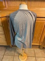 NWOT Shein Men’s Medium Long Sleeve Grey Tee T-Shirt Classic Casual Everyday