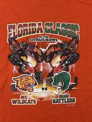 Florida Classic 2002 Bowl FAMU Vs B-CU Orange Mens XL T Shirt C2