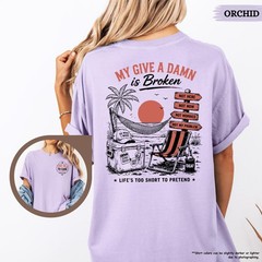 Too Old To Care Club Shirt My Give A Damn Is Broken Funny Tee