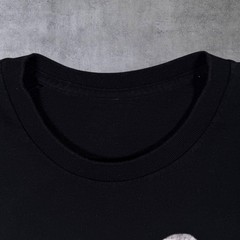 White Tiger Animal Nature Wildlife Graphic Black Cotton T-Shirt XL