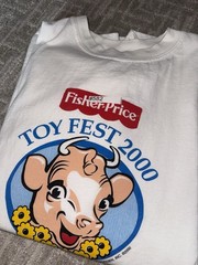 Vintage Fisher Price Toy Fest T Shirt Size XXL 2000 East Aurora