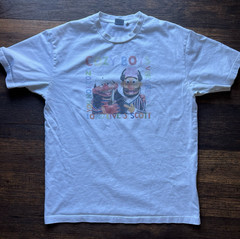 Men’s Cozy World T-Shirt White Logo M Bert Ernie Cartoon Art City Streetwear