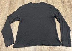 Faherty Thermal Knitwear Waffle Shirt Mens Large Long Sleeve Black