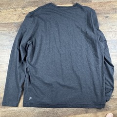 Public Rec Shirt Mens 2XL Long Sleeve Stretch Dark Gray Athleisure Pima Cotton