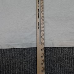Vintage Paper Thin Novato Muffler Shirt Mens Large White Ringer No Muff Too Tuff