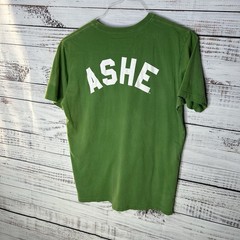 Roots of Fight Arthur Ashe 1968 Double Sided Graphic T-Shirt Green Men’s Large