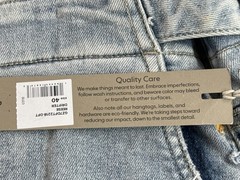 Hudson Cargo Pants Mens 40 Light Wash Denim Vintage Paint Splatter Distressed
