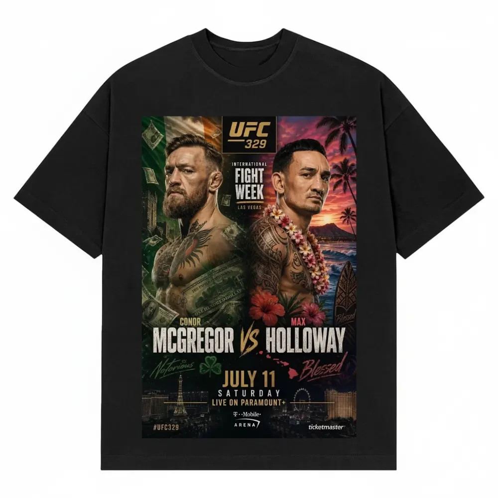 UFC 329 Conor McGregor vs Max Holloway Graphic Tee