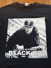 Black Rob Tribute Rap Tee Shirt Puff Daddy P Diddy Bad Boy Records Size L