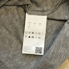 NEW! HUGO BOSS Green Label “TEE 8” Men’s Logo T-Shirt Stretch Large Gray NWT