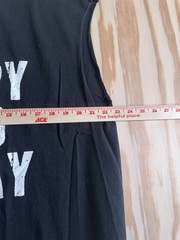 So Happy I’m 50 Today Funny 50th Birthday Shirt Black Cut Off Tee XL No Tag