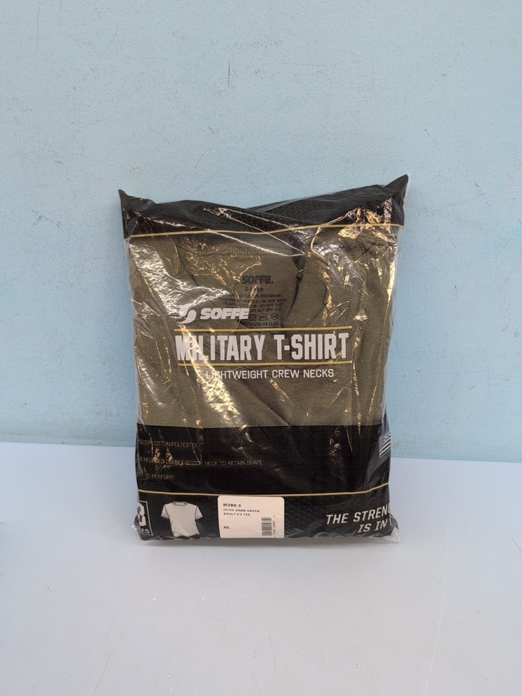SOFFE Military Short Sleeve Men’s T-Shirt Size XL Olive Drab Green 3-Pack