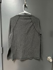 Faherty Cloud Cotton Henley Shirt Men’s Sz M Long Sleeve Black Casual Soft Pima
