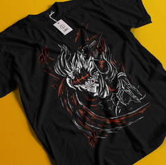 Asta Yuno T-shirt Black Clover Anime Manga Asta Girl Gifts Black Shirt All Size