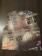 Lifted Anchors Millennium Cut Off T-Shirt Slate Size Large Graphic Print