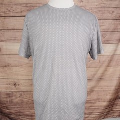 APT.9 Shirt Mens 2XL Slim Fit Gray Geometric Crew Neck Premier Flex Tee T-shirt