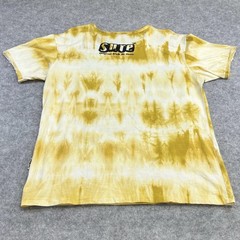 Sure tie dye spiritual design t shirt large mens yellow Short Sleeve Well Used