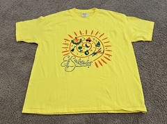 VTG Hanes Shirt Adult XL Yellow El Salvador T-Shirt Single Stitch USA Made Mens