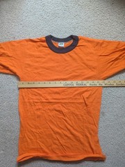 Dead Stock Never Used Single Stitch Russell 70s vintage X small Ringer t shirt