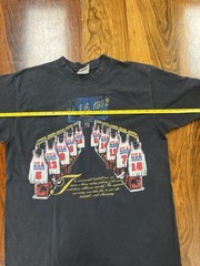 VTG 1992 USA Basketball Olympic Dream Team T-Shirt Men Sz XL Black Nutmeg Mills
