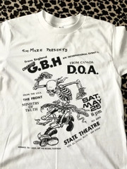 GBH Band Music On Stage White T-Shirt Cotton All Size